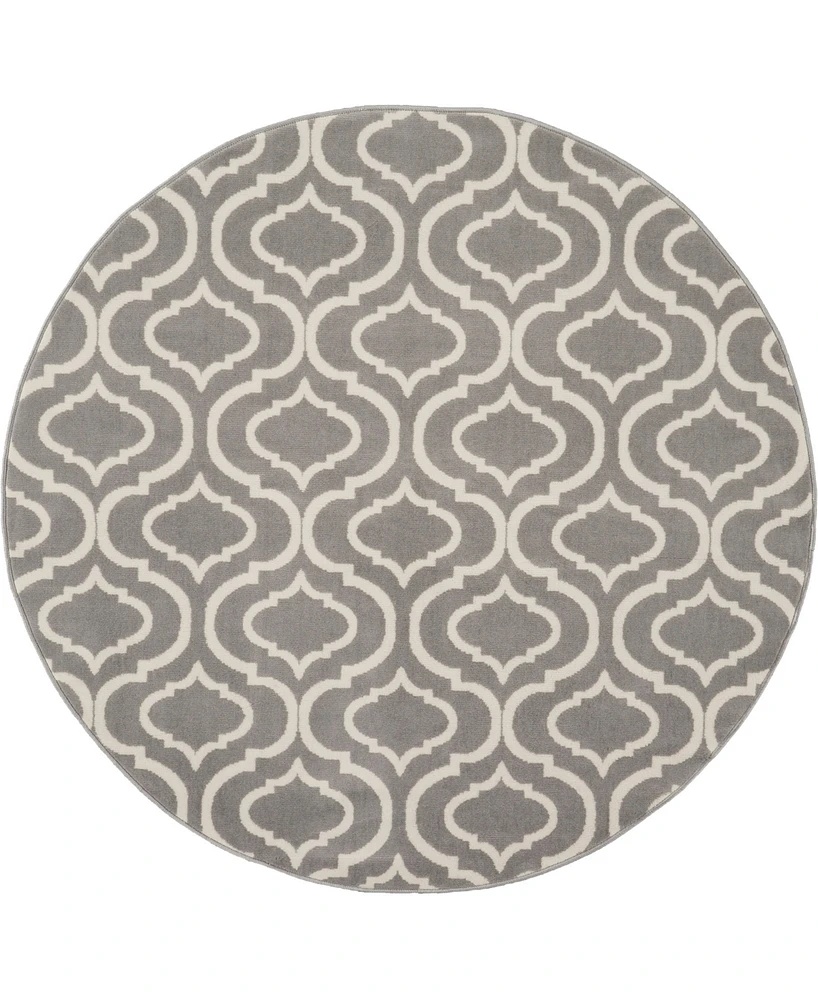 Nourison Home Jubilant JUB19 5'3"x5'3" Round Area Rug