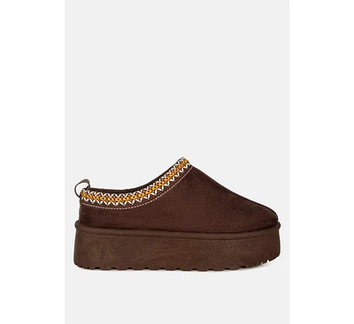 Jesters Embroidered Platform Classic Slip-On