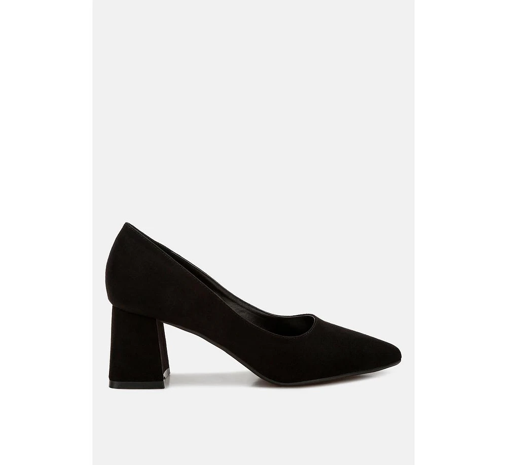 Malai Block Heel Pumps