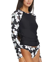 Volcom Juniors' Midnight Lily Long-Sleeve Rashguard