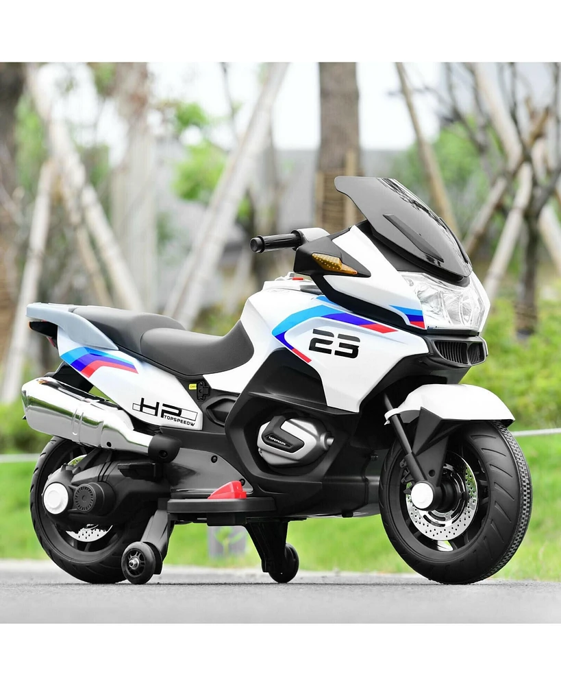 Sugift 12V Kids Ride On Motorcycle Electric Motor Bike