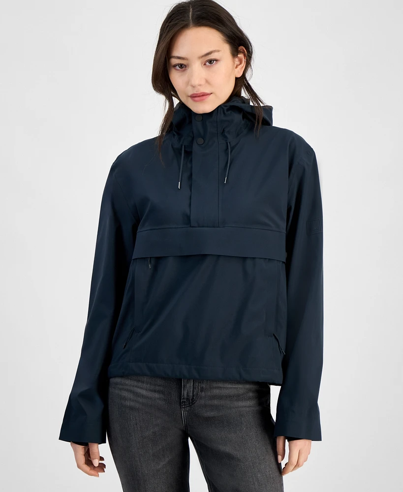Rains Women's Short Zip-Front Waterproof Raincoat