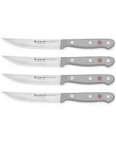 Wusthof Gourmet Gray 4-Piece Steel Steak Knife Set