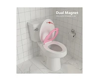 gaomon Toilet Seat Elongated,Toilet Seat with Toddler Seat Built in, Potty Training Toilet Seat Elongated Fits Both Adult and Child, with Soft Close,
