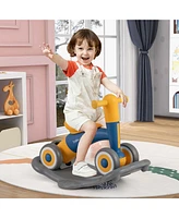 3 1 Rocking Horse with Detachable Balance Board and Height Adjustable Seat