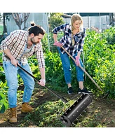 21" Manual Lawn Aerator Grass Aeration Tool Filled with Sand or Stone with Handle