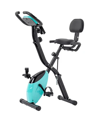 Folding Exercise Bike – Upright & Recumbent X-Bike for Compact Indoor Home Fitness Workouts