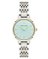 Anne Klein Women's Quartz Light Blue Charming and Two-Tone Alloy Metal Watch, 30mm