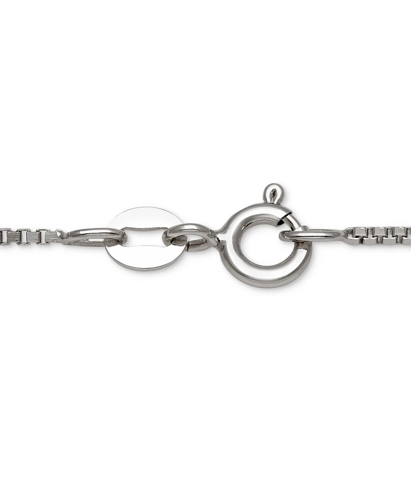 Belle de Mer Cultured Freshwater Pearl (7-8mm) & Lab-Created Sapphire (3/8 ct. t.w.) 18" Pendant Necklace in Sterling Silver