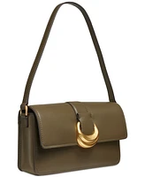 Donna Karan New York Valley Stream Leather Buckle Shoulder with Removable Strap