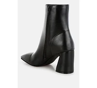 Bruna Square Toe Ankle Boots