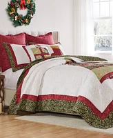 Greenland Home Fashions Christmas Tree Holiday 2-Pc. Quilt Set, Twin/Twin Xl