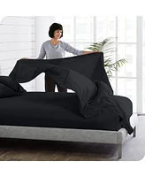 Bare Home Ultra-Soft Double Brushed Flat Top Sheet