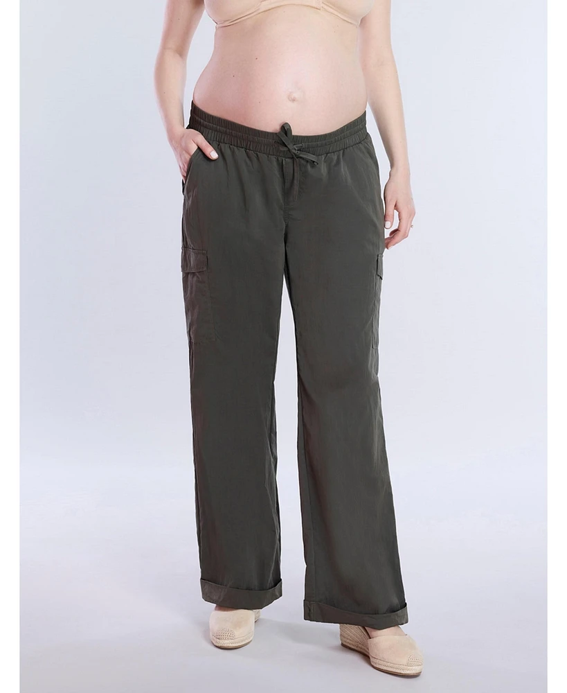 Motherhood Maternity Under the Belly Utility Cargo Relaxed Fit Pant
