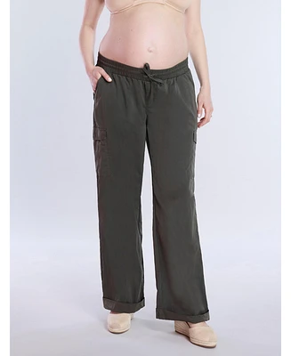 Motherhood Maternity Under the Belly Utility Cargo Relaxed Fit Pant