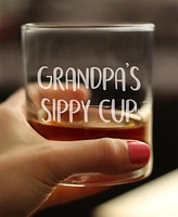 Bevvee Grandpa's Sippy Cup Whiskey Rocks Glass