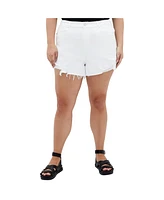 City Chic Plus Size Shannah Rip Short