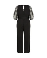 Plus Size Asher 3/4 Jumpsuit