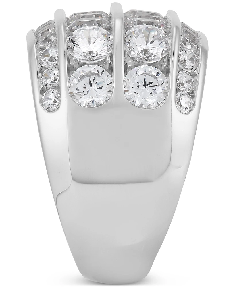 Grown With Love Men's Lab Diamond Multirow Cluster Ring (5 ct. t.w.) 10k White Gold