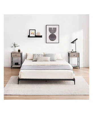 gaomon Bed Frame, 6 Inch Metal Bed Frame, Heavy Duty Platform, Sturdy Steel Slat Platform, No Noise, No Box Spring Mattress Required, Huge Storage Spa