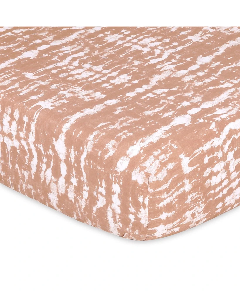 The Peanutshell Fitted Crib Sheet Set, Boho Tie Dye, 4 Pack