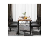 Dining Table Set for 4, Dining Room Table Set for 4, Dining Table and Chairs Set for 4, Dining Table with 4 Chairs, 4 Piece Dining Table Set