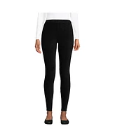 Lands' End Women's Sport Knit High Rise Corduroy Leggings
