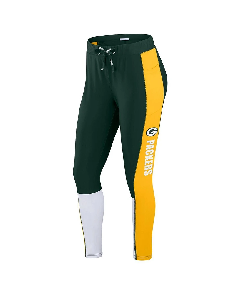 Wear by Erin Andrews Women's Green Bay Packers Color-block Leggings