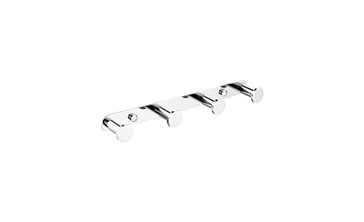 Heavy-Duty 304 Stainless Steel Towel Rack – 4 Hooks for Bathroom Accessories, Robes, and Coats