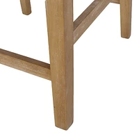 26-Inch Upholstered Counter Height Bar Stool with Wood Legs, Accent Chair for Kitchen or Living Room (1PK)-The Pop Home
