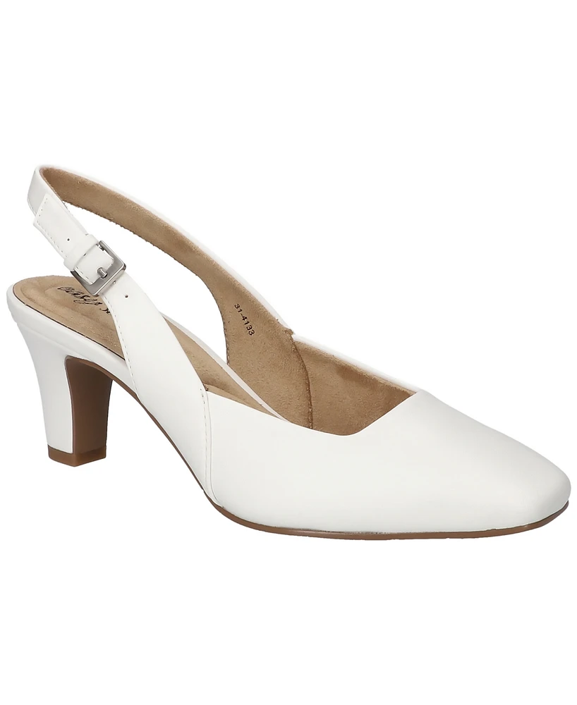 Easy Street Women's Ritsa Square Toe Slingback Pumps