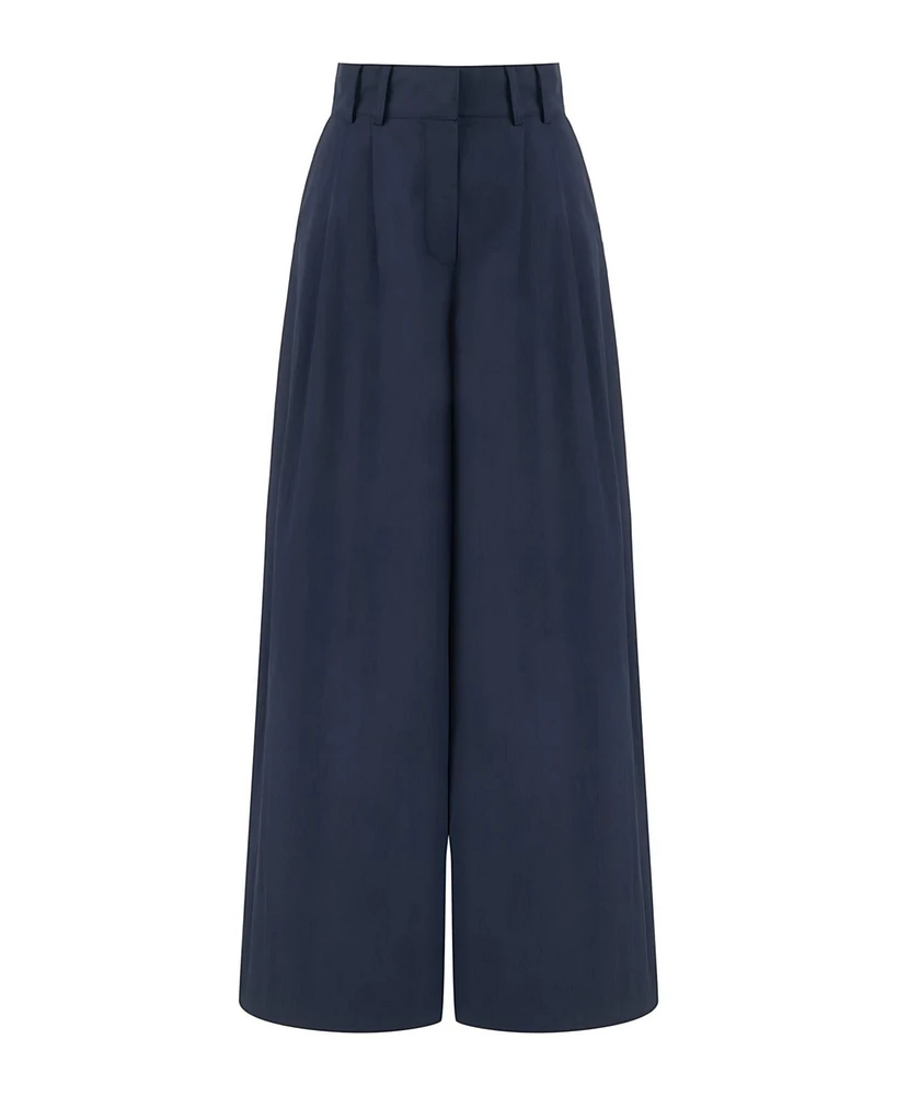 Nocturne Women's Pleated Wide Leg Pants