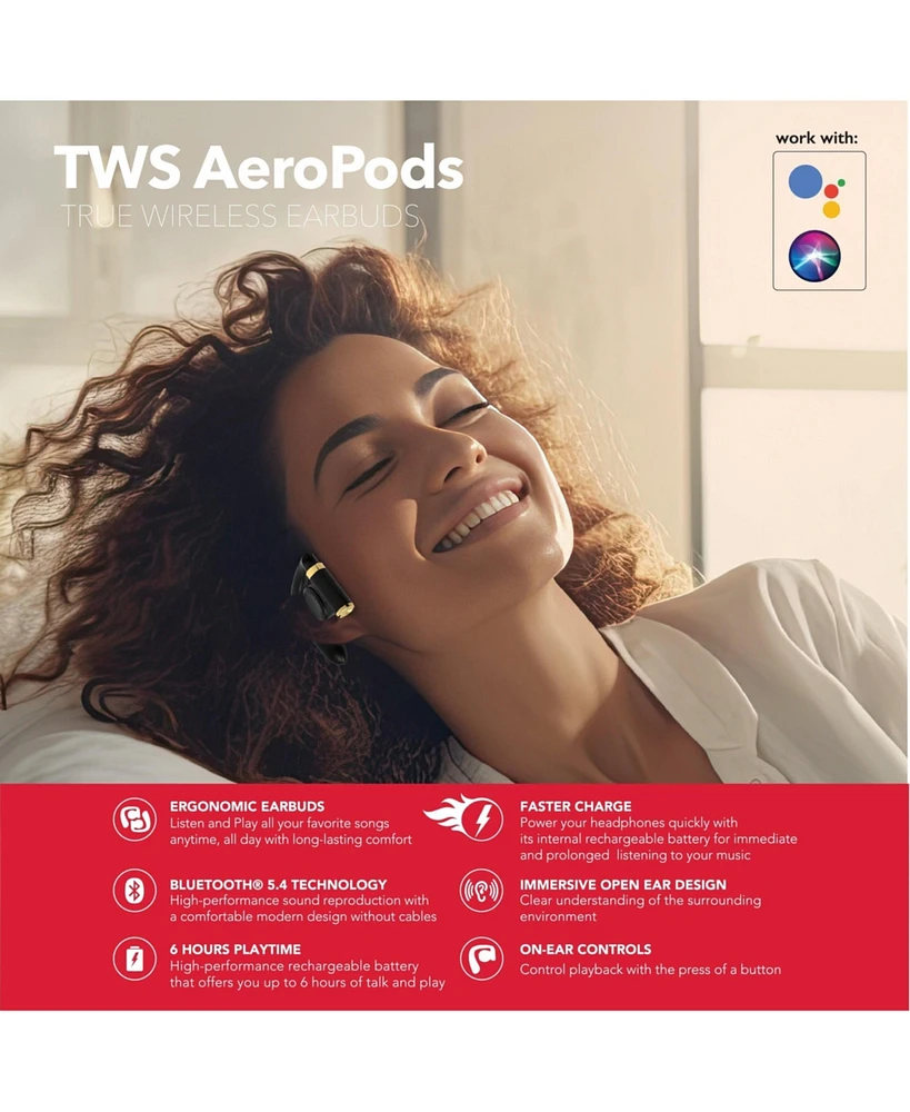 Rca Wave-68 True Wireless Earbuds, 20H Playtime, Hi-Res Audio