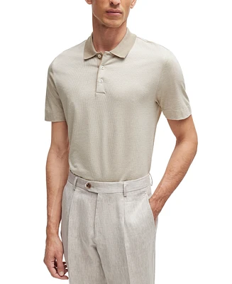 Boss by Hugo Men's Regular-Fit Cotton-Silk Polo