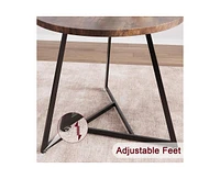 Round Dining Table Set for 2,Kitchen Chairs of 2, Small Room with 2 Upholstered Chairs, Dinette Place,Apartment,