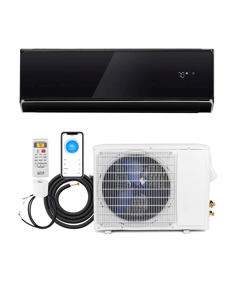 12000 Btu 22 SEER2 208-230V Wifi Enabled Mini Split Air Conditioner and Heater