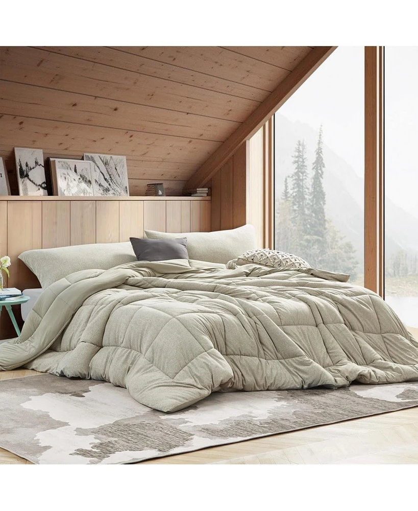Sweater Weather Yoga - Coma Inducer Oversized Comforter - Snowy Moss-Gray, King