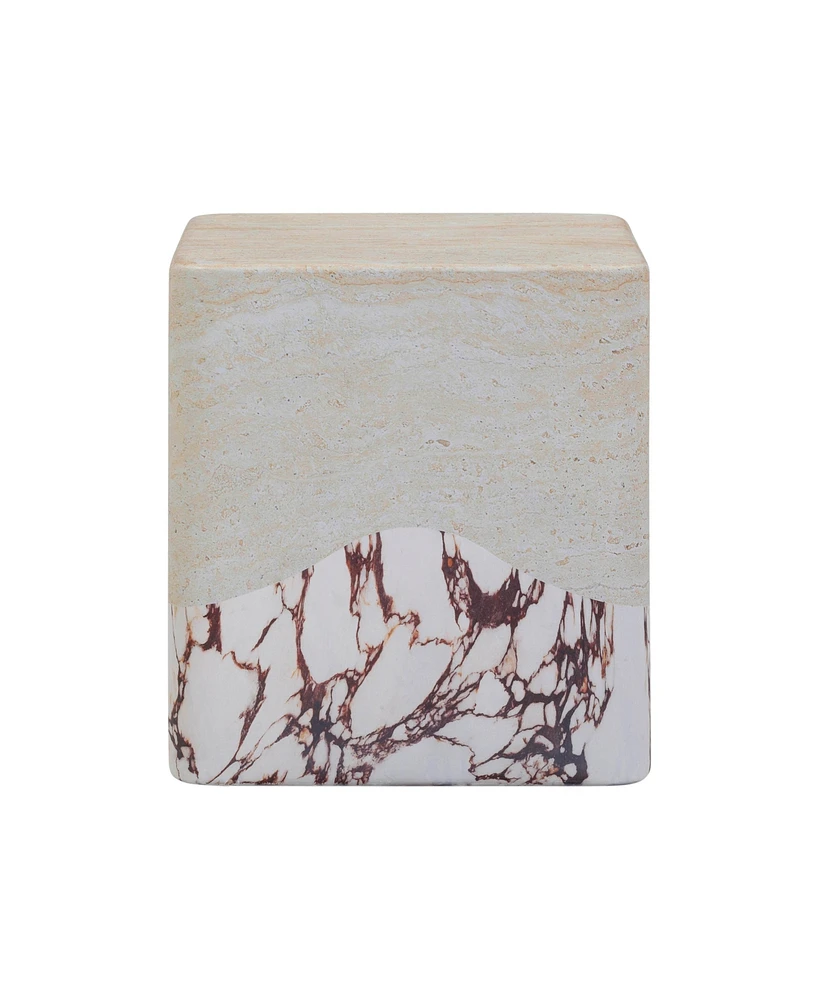 Tov Furniture 18.1" Concrete Indoor and Outdoor Side Table