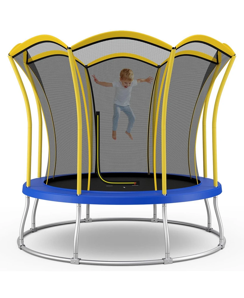 10 Feet Unique Flower Shape Trampoline with Galvanized Steel Frame