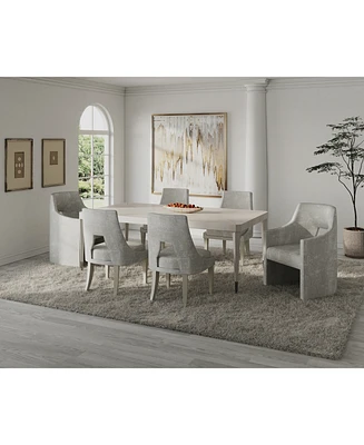 Mezzanine 7-Pc. Dining Set (Rectangular Table, 4 Side Chairs & 2 Arm Chairs)