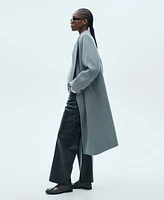 Mango Women's Lapels Wool Coat