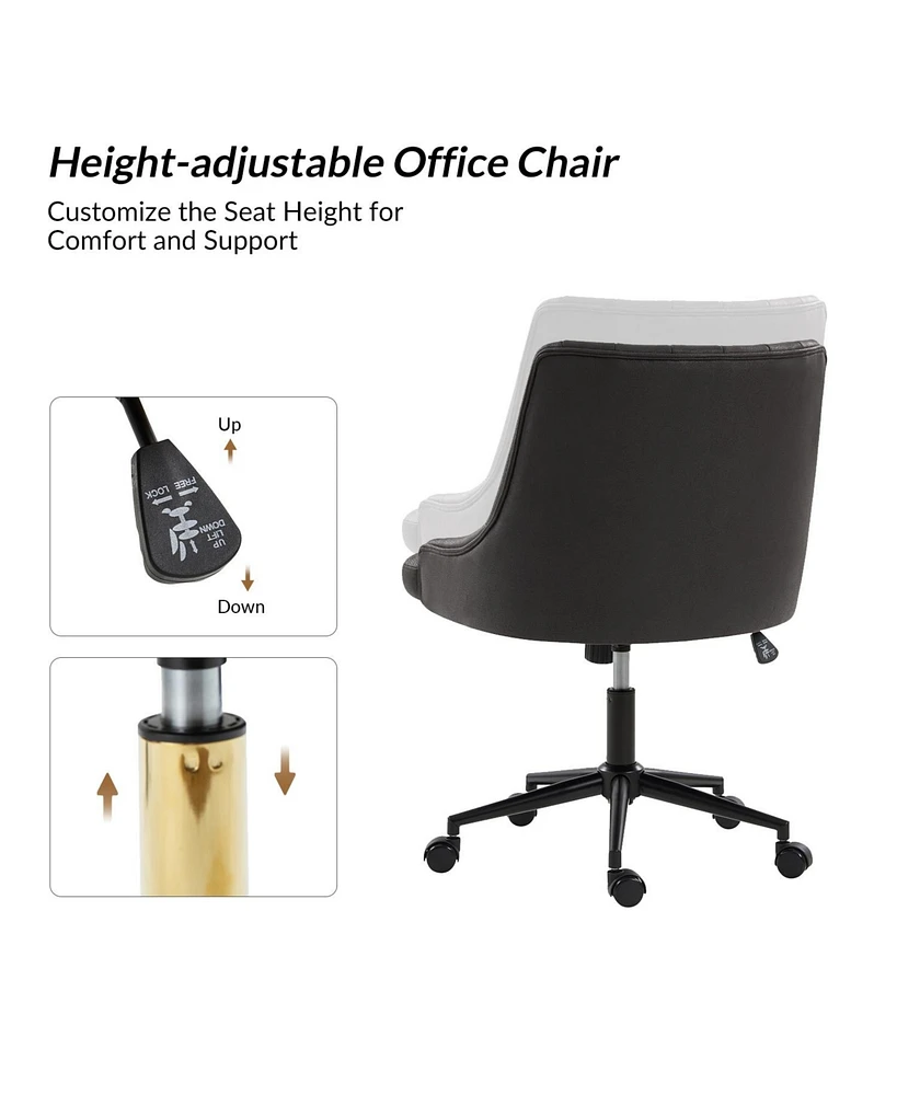 Hulala Home Tony Modern Office Chair with Adjustable Height