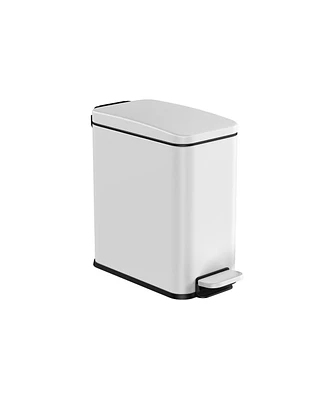 1.3 Gallon Small Bathroom Trash Can with Lid for Compact Waste Storage