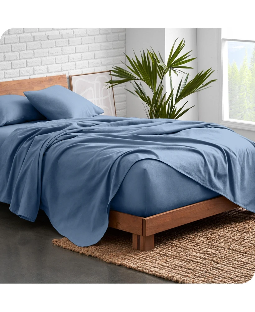 Bare Home Organic Cotton Flannel Sheet Set