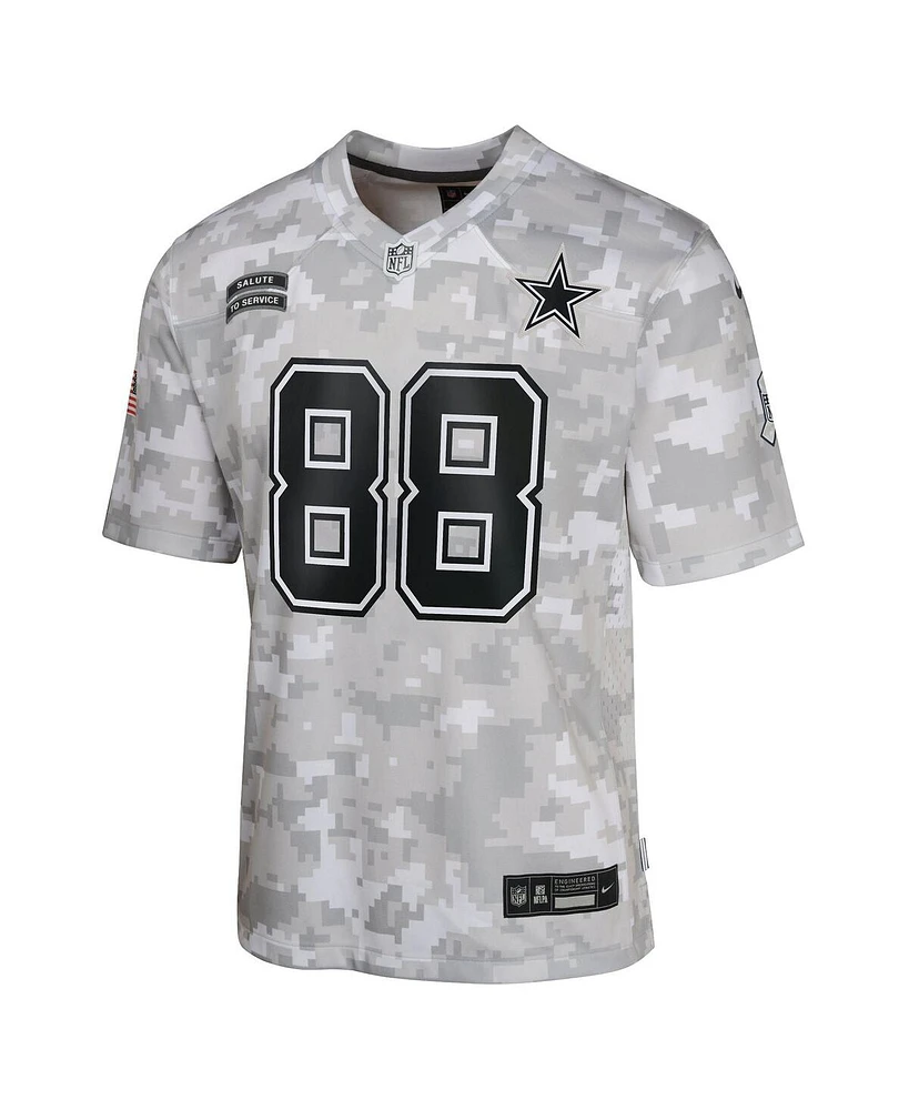 Nike Big Boys and Girls CeeDee Lamb Arctic Camo Dallas Cowboys 2024 Salute to Service Game Jersey