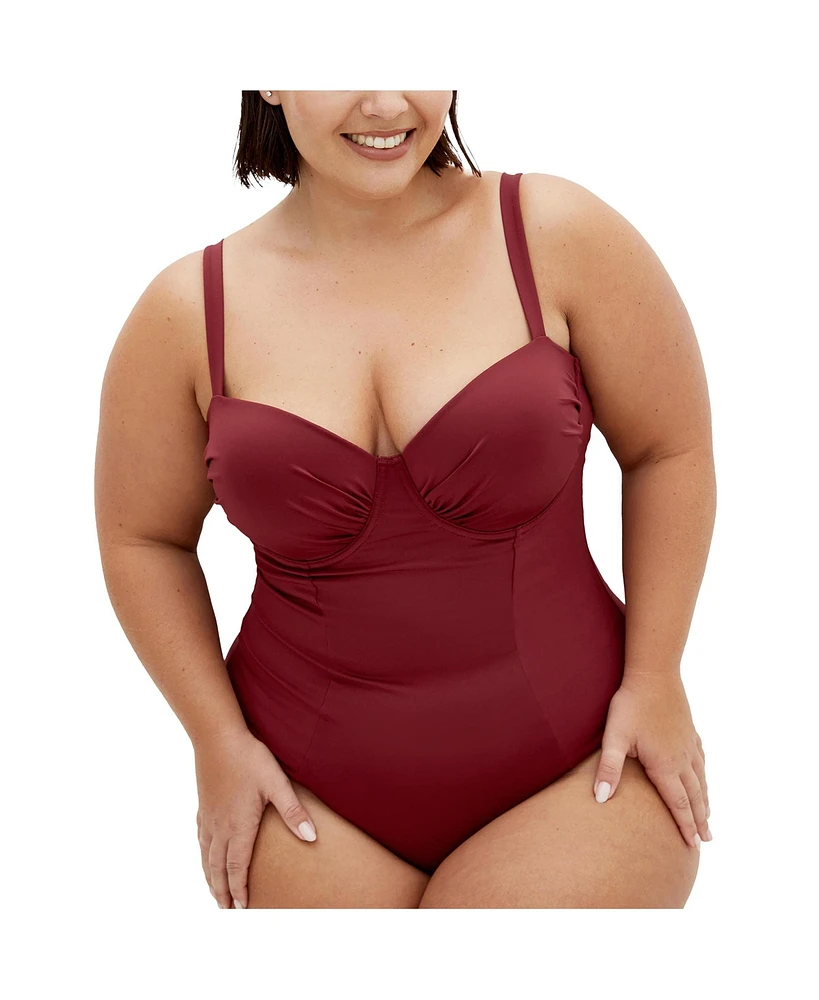 City Chic Plus Size Seville Underwire 1 Piece