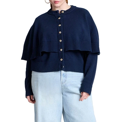 Eloquii Women's Cape Sweater