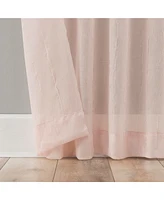 Krista Holiday Twist Tab Sheer Tab Top Curtain Panel