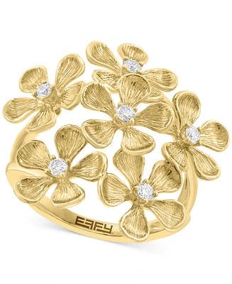 Effy Diamond Floral Ring (1/5 ct. t.w.) in 14k Gold