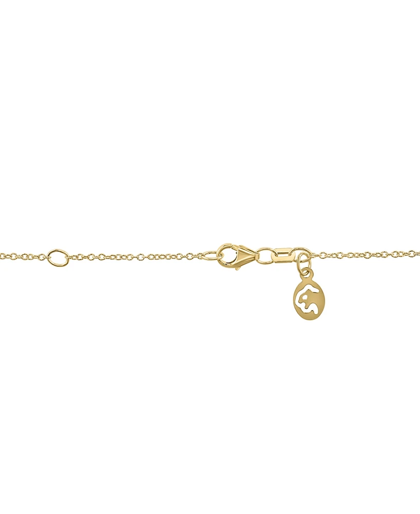 Effy Diamond Circular Pendant 18" Necklace (3/4 ct. t.w.) in 14k Gold